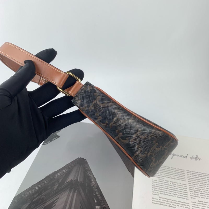 Celine腋下包經典老花配色❤️包況很新👍-2