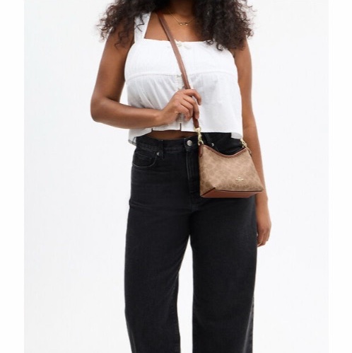 Coach 女士 Laurel 經典帆布小號單肩包均碼碼19cm*8.5cm*15.5cm-4