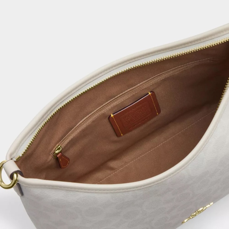 Coach 女士 Laurel 標誌性帆布單肩包均碼碼31cm*10.8cm*23.5cm-2