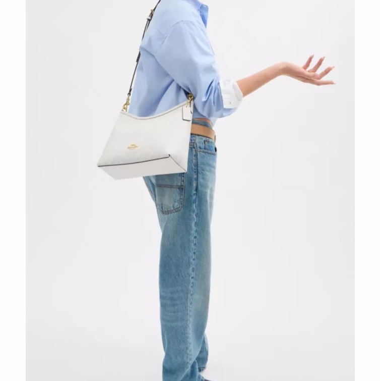 Coach 女士 Laurel 標誌性帆布單肩包均碼碼31cm*10.8cm*23.5cm-5