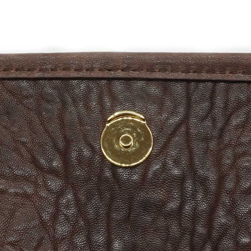 YSL 展示品 Niki Baby 壓紋小羊皮仿舊金鍊二用包-小(633179-咖)-5