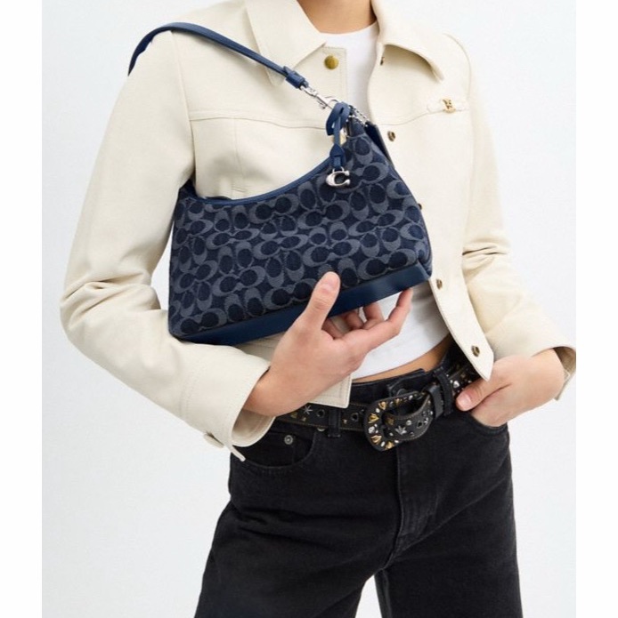 Coach 女士 JULIET 25 經典SIGNATURE單肩手袋均碼碼27.5cm*10.5cm*11.5cm-6