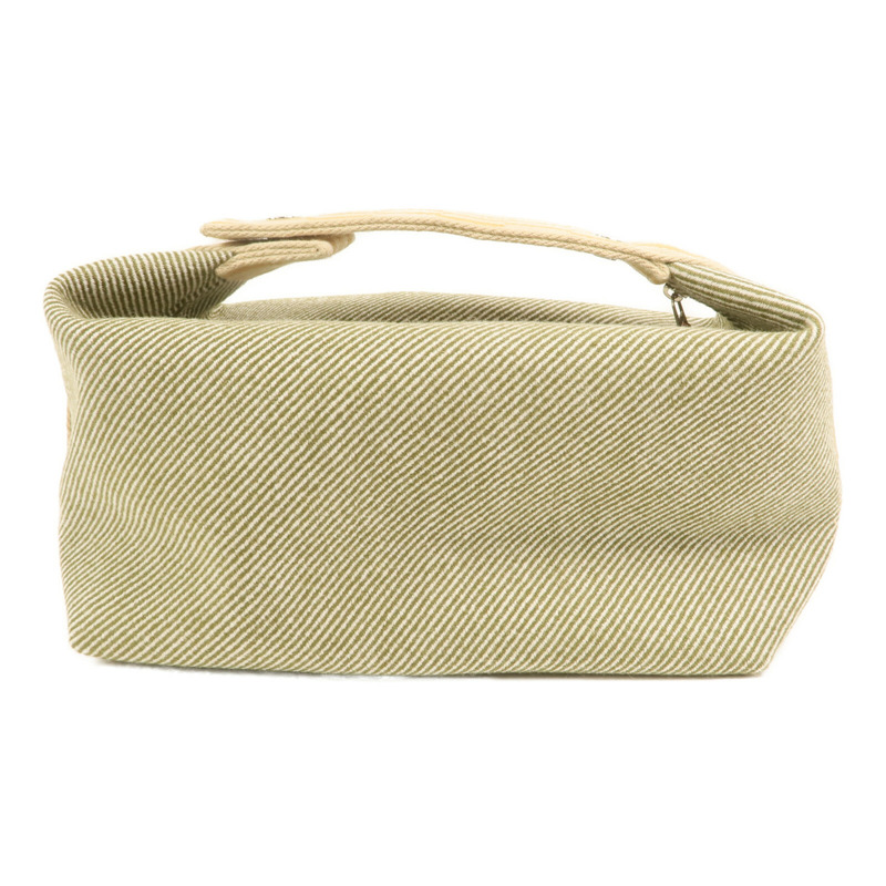 HERMES 帆布Bride-a Brac Cabriole GM銀扣手挽袋-1