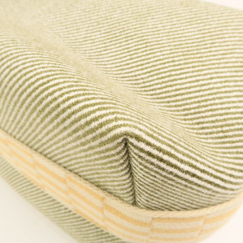 HERMES 帆布Bride-a Brac Cabriole GM銀扣手挽袋-7