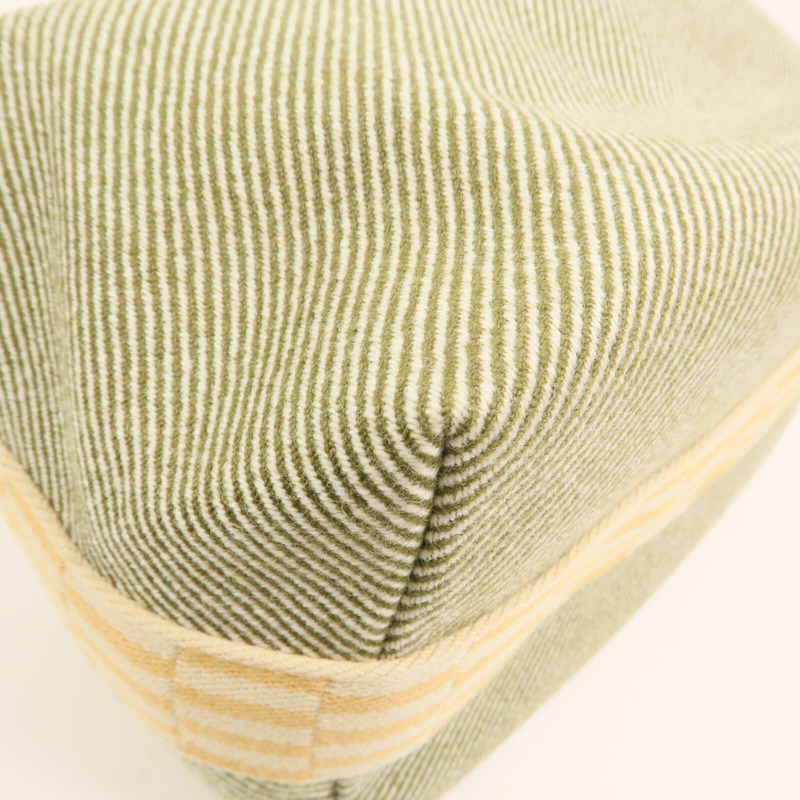 HERMES 帆布Bride-a Brac Cabriole GM銀扣手挽袋-8