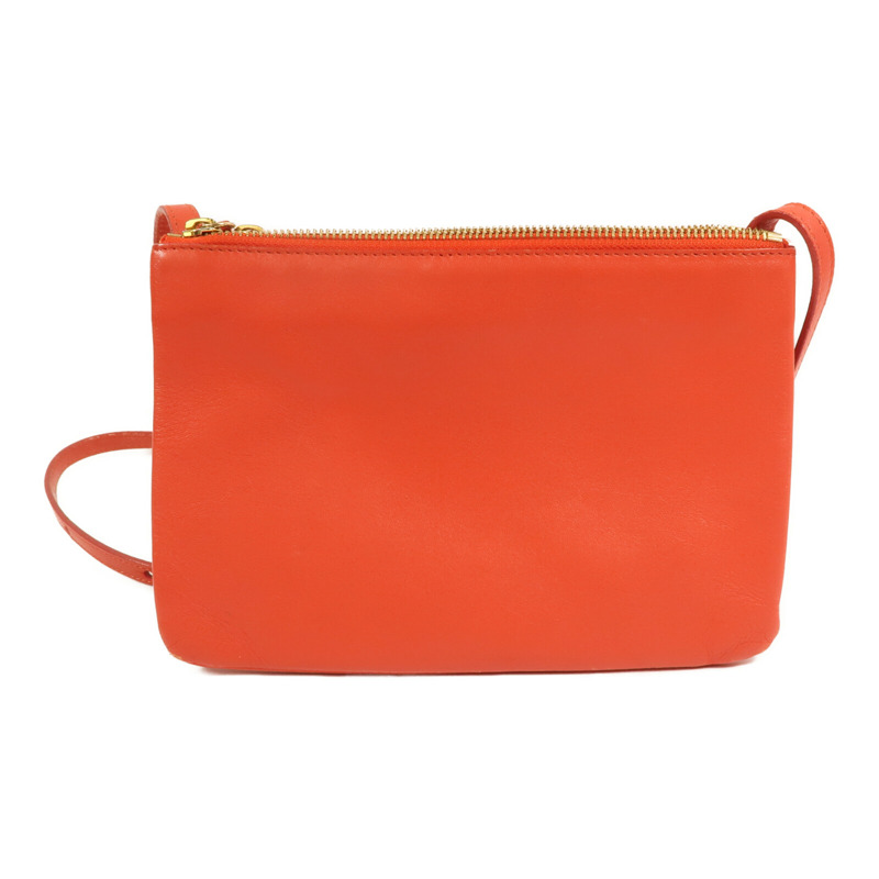 CELINE 羊皮皮革Trio金扣肩背袋-1