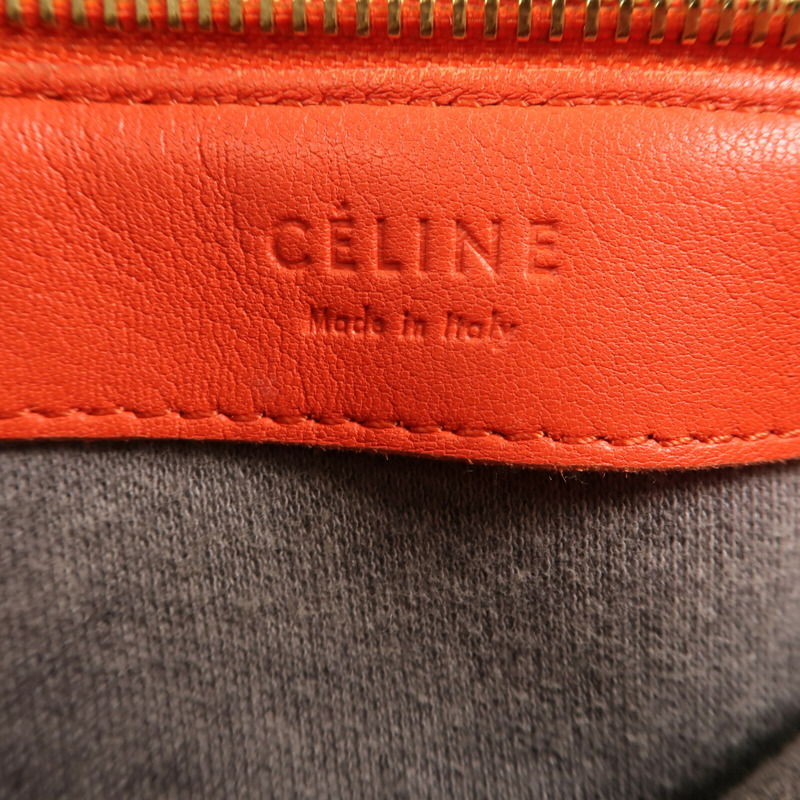 CELINE 羊皮皮革Trio金扣肩背袋-13