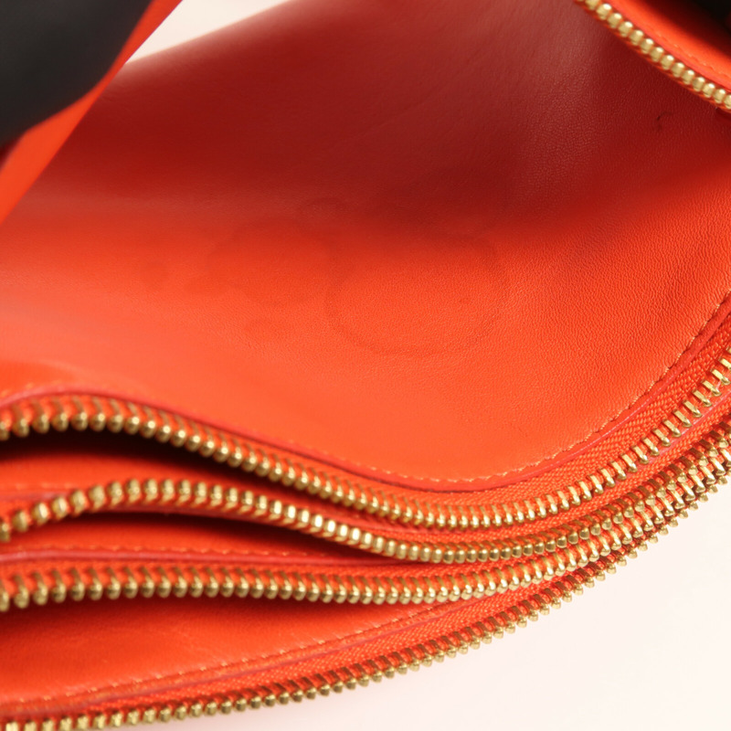 CELINE 羊皮皮革Trio金扣肩背袋-14