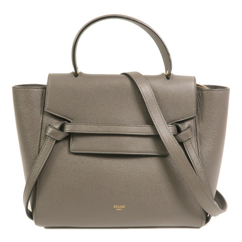 CELINE 牛皮皮革Micro Belt Bag金扣手挽肩背兩用袋