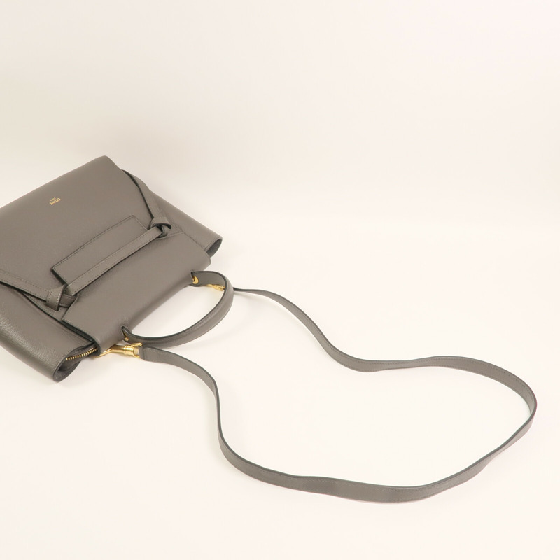 CELINE 牛皮皮革Micro Belt Bag金扣手挽肩背兩用袋-3