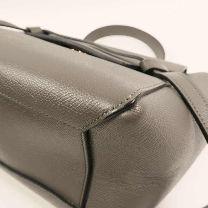 CELINE 牛皮皮革Micro Belt Bag金扣手挽肩背兩用袋-5