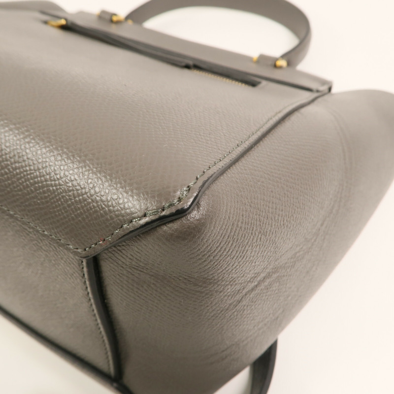 CELINE 牛皮皮革Micro Belt Bag金扣手挽肩背兩用袋-7