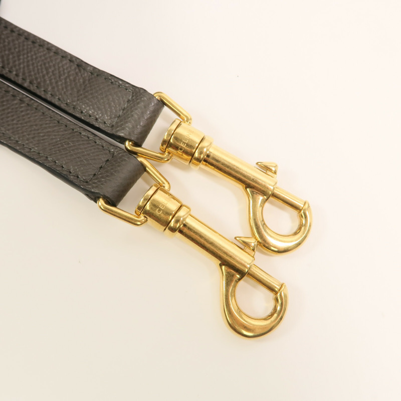 CELINE 牛皮皮革Micro Belt Bag金扣手挽肩背兩用袋-9