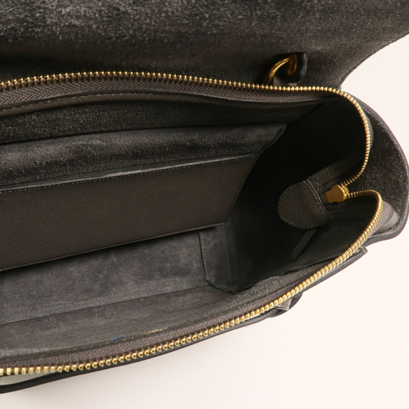 CELINE 牛皮皮革Micro Belt Bag金扣手挽肩背兩用袋-13