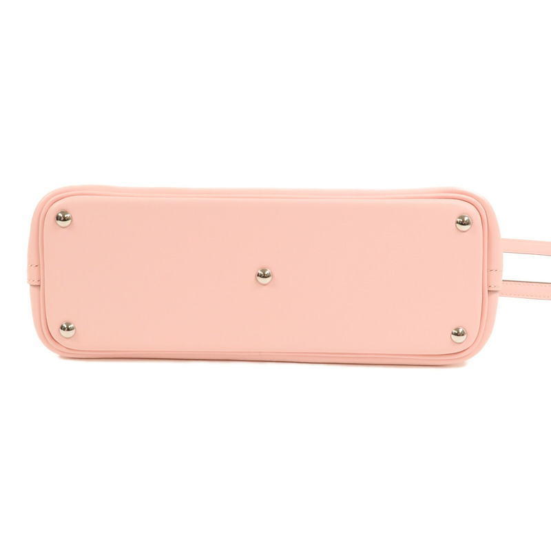 HERMES Epsom皮革Bolide 27銀扣手挽肩背兩用袋Rose Sakura-3