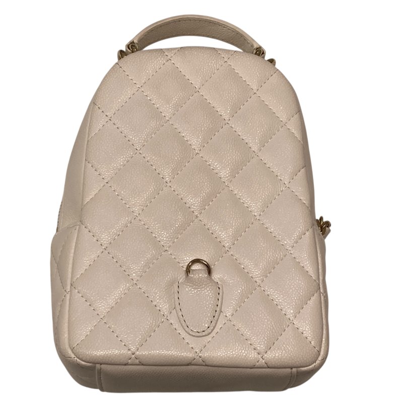 CHANEL 香奈兒  AP3753 24C 荔枝牛皮 後背包 白色 金釦-1