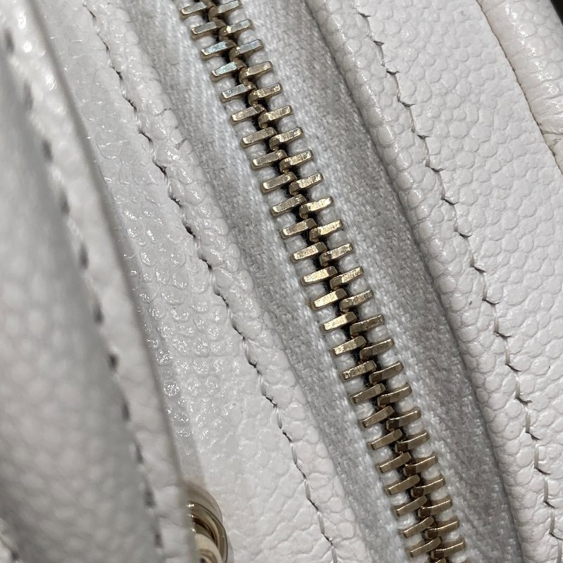 CHANEL 香奈兒  AP3753 24C 荔枝牛皮 後背包 白色 金釦-17