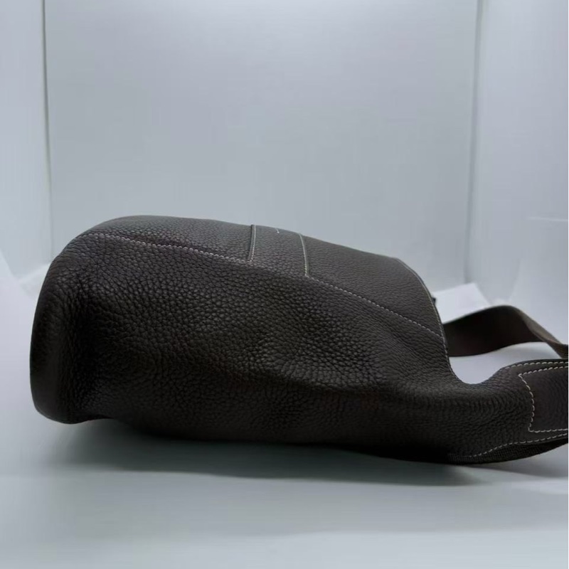 Hermes爱马仕 Good News H系列水桶包巧克力色n刻-3