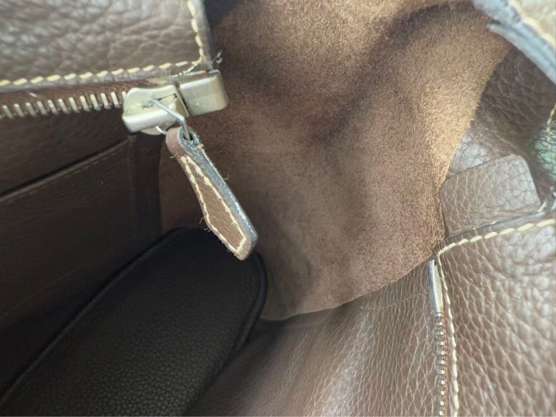 Hermes爱马仕 Good News H系列水桶包巧克力色n刻-7