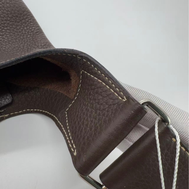 Hermes爱马仕 Good News H系列水桶包巧克力色n刻-9