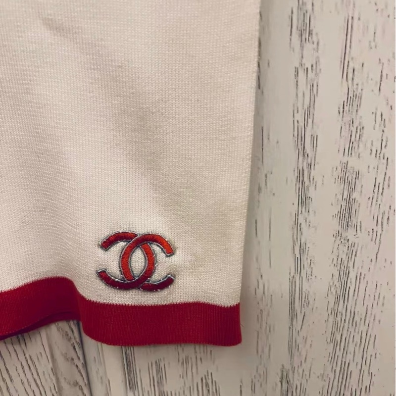 Chanel中古短袖上衣38碼-3