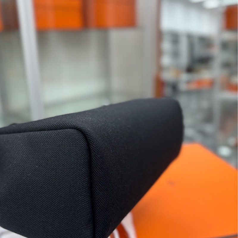 【全新閒置】Hermes 黑銀Herbag31子母 B刻 手提包 單肩包-5