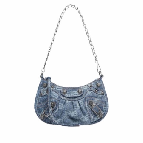 Balenciaga 女士 BB MONOGRAM LE CAGOLE迷你鏈帶單肩包均碼碼MINI、20.8cm*4.3cm*13cm