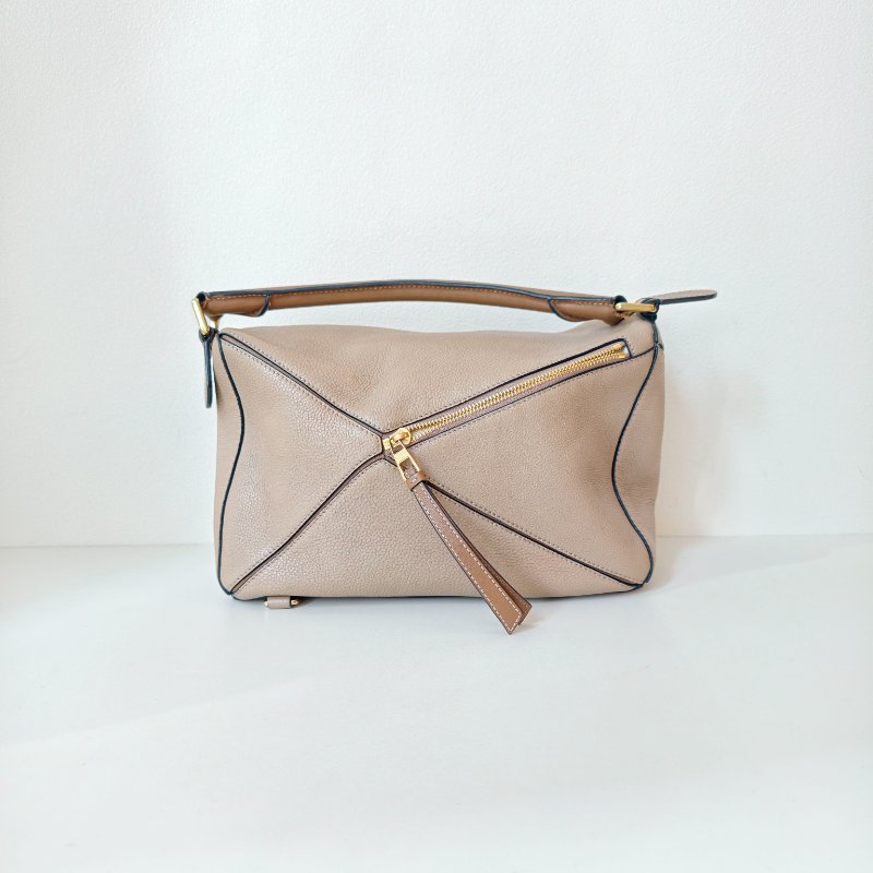 loewe 羅意威 puzzle 沙色中號 牛皮 29*19.5*14 2019 年 98 新-2