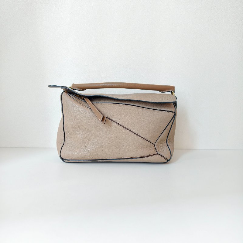 loewe 羅意威 puzzle 沙色中號 牛皮 29*19.5*14 2019 年 98 新-6