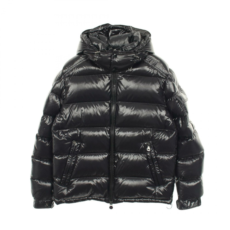 MONCLER MAYA 羽絨外套 #2 連帽衫 1A53600 尼龍 黑色 二手 男款-0