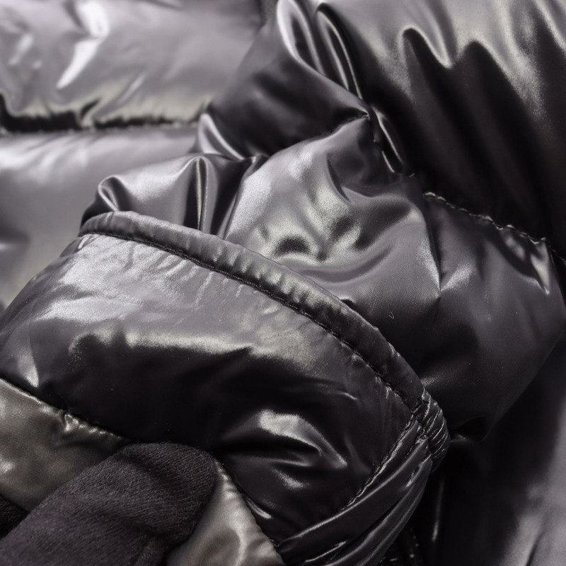 MONCLER MAYA 羽絨外套 #2 連帽衫 1A53600 尼龍 黑色 二手 男款-8