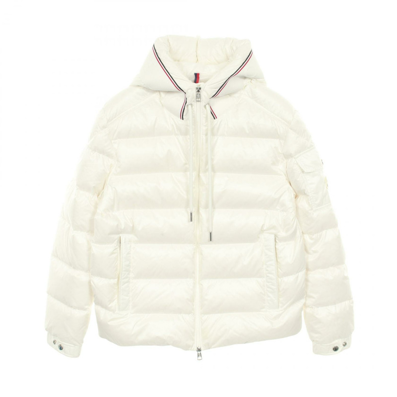 MONCLER PAVIN 羽絨外套 #1 連帽衫 尼龍 白色 二手 男款-0