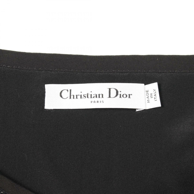 Christian Dior 巨型藤格紋無袖洋裝 #34 棉黑白二手女裝-2