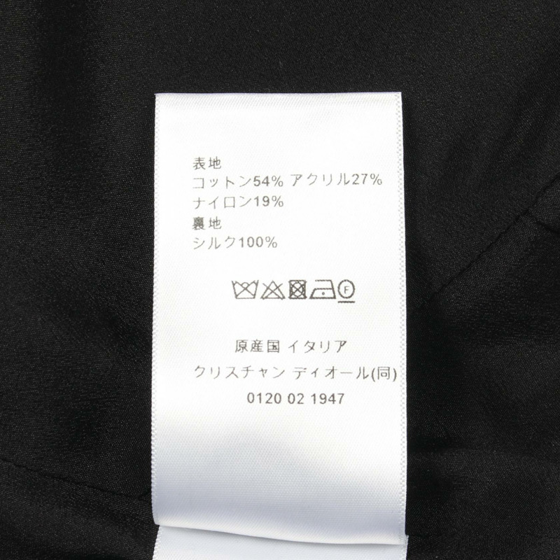 Christian Dior 巨型藤格紋無袖洋裝 #34 棉黑白二手女裝-3