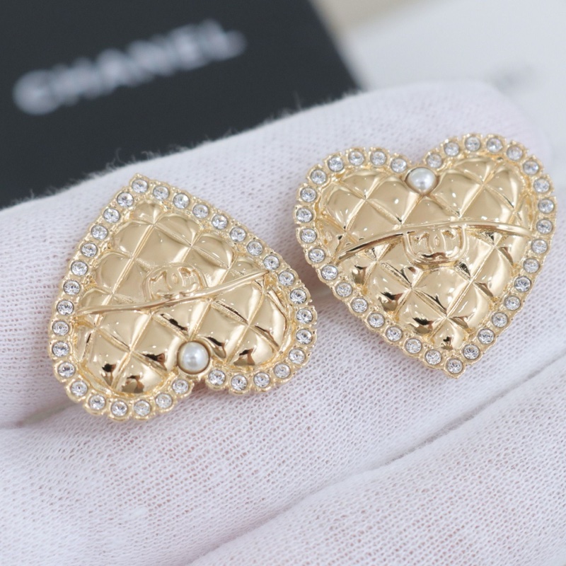 99新閑置品 Chanel 香奈兒愛心耳釘-13