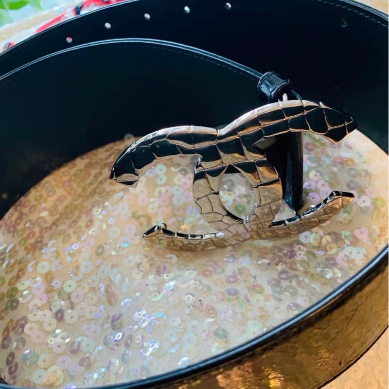 Chanel中古腰帶85釐米可以調節-0