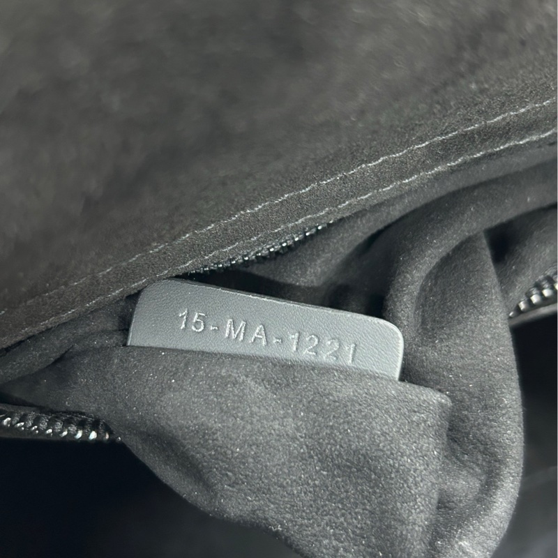 【全套除票】 Dior 磨砂黑 徽章肩帶四格戴妃手提包 斜挎包 單肩包-9