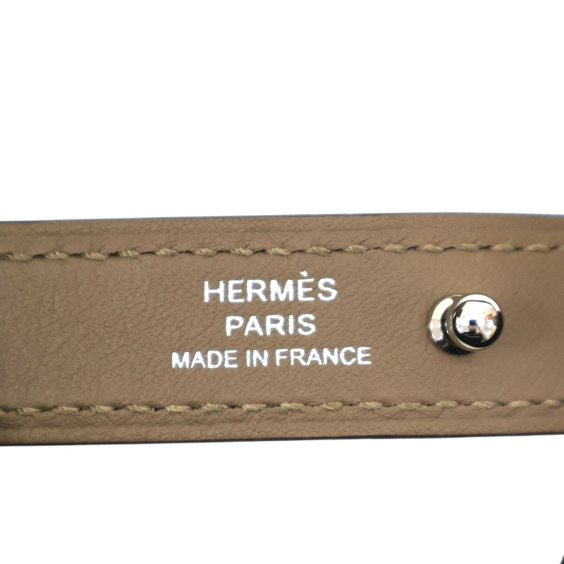 大象灰 Swift 牛皮 In The Loop 腰包 銀扣 U刻【HERMES 愛馬仕】 H080211CK18-6