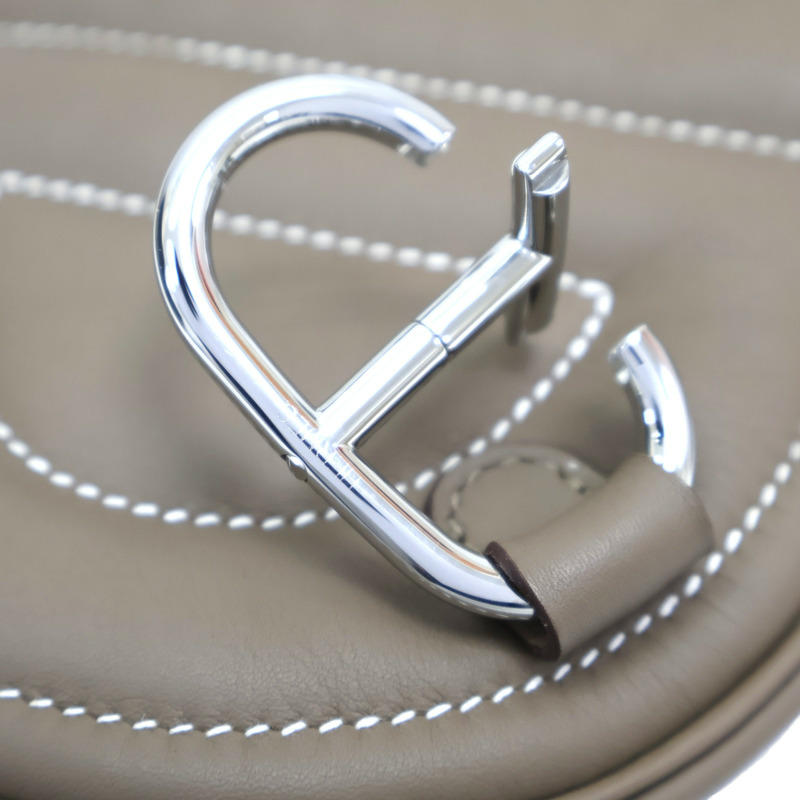 大象灰 Swift 牛皮 In The Loop 腰包 銀扣 U刻【HERMES 愛馬仕】 H080211CK18-8