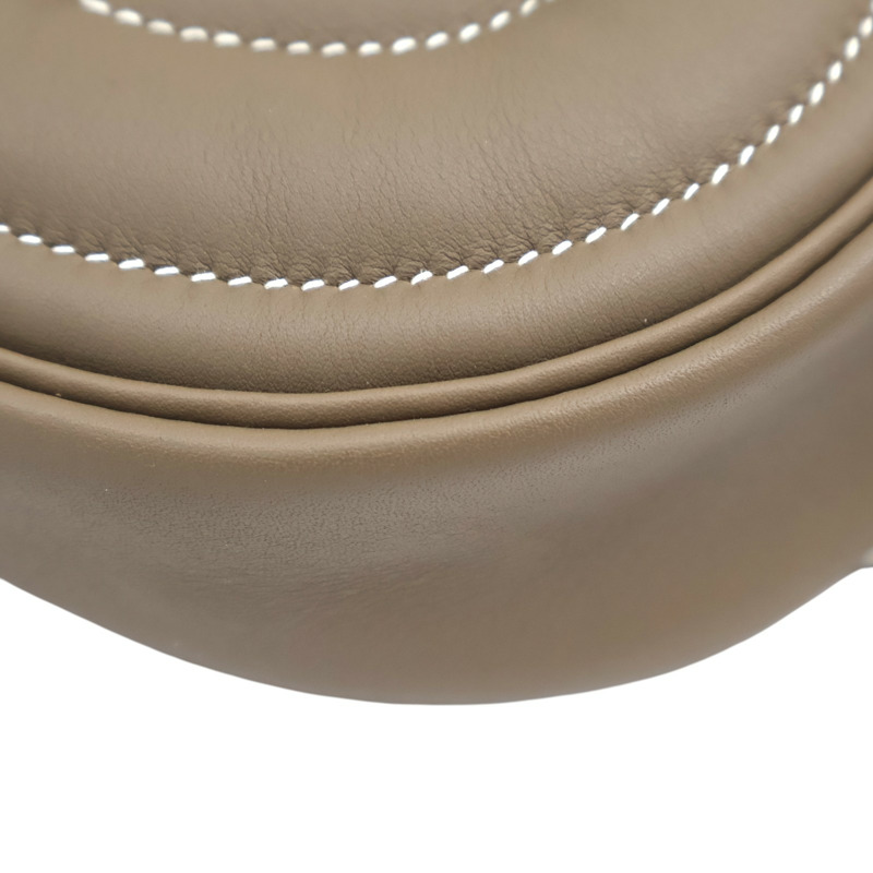 大象灰 Swift 牛皮 In The Loop 腰包 銀扣 U刻【HERMES 愛馬仕】 H080211CK18-11