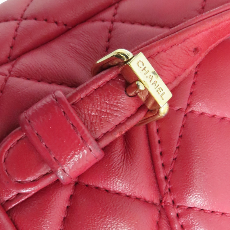 紅色 菱格紋 羊皮 Urban Spirit 後背包 A91121【CHANEL 香奈兒】 A91121-19