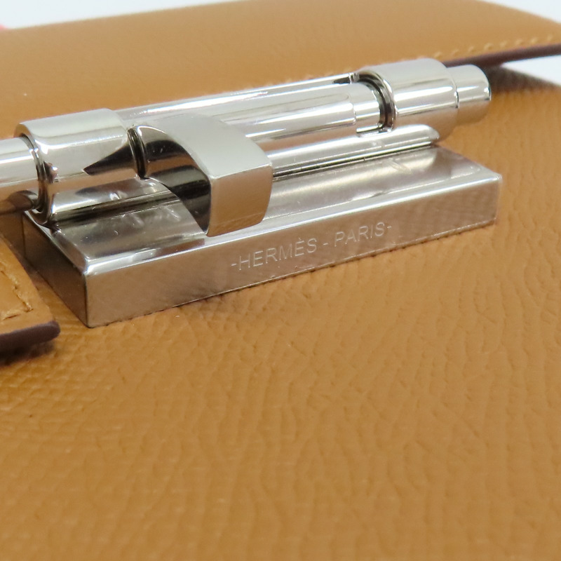 金棕色 Epsom牛皮 Verrou 23 肩背包 D刻【HERMES 愛馬仕】-10