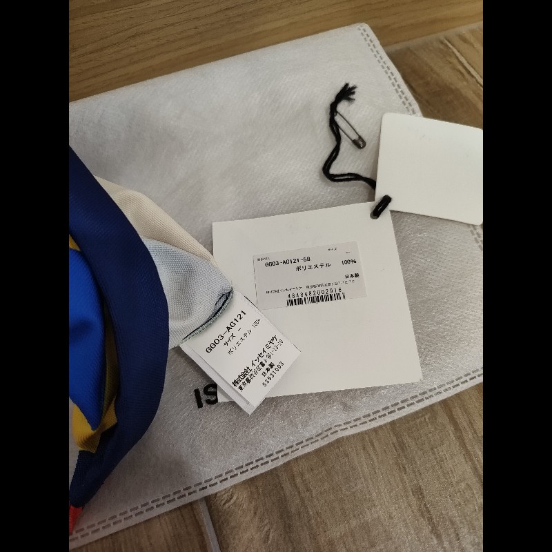 issey miyake good goods 黃藍橘色撞色尼龍帆布 手機包護照包小廢包抓皺包肩背包斜背包 全新-15