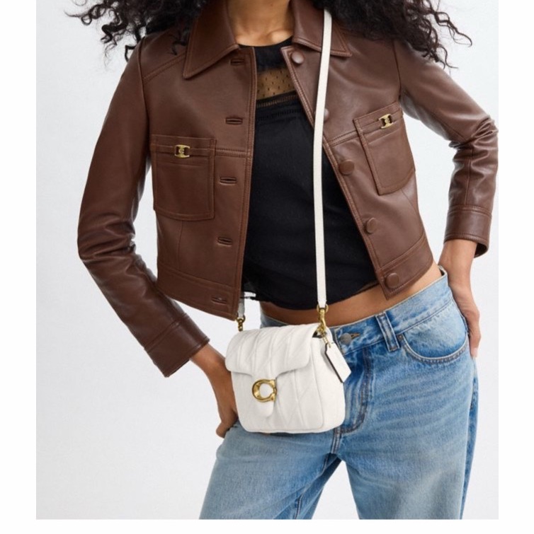 Coach 女士 TIMES SQUARE TABBY 17 絎縫單肩包均碼碼17cm*5cm*15cm-6