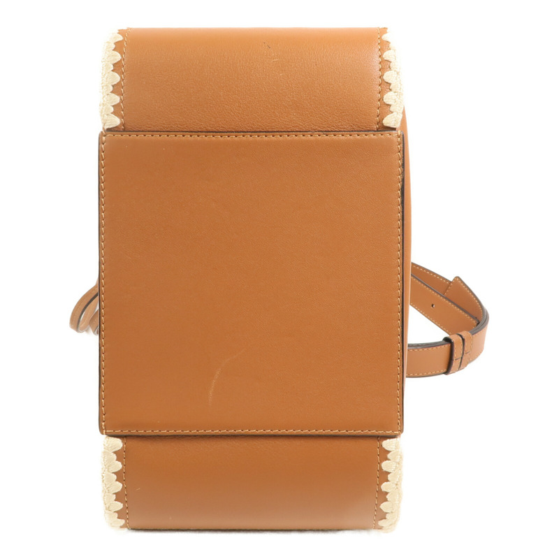 LOEWE 牛皮皮革Hammock銀扣手挽肩背兩用袋-3