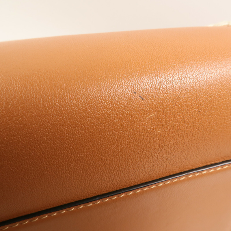 LOEWE 牛皮皮革Hammock銀扣手挽肩背兩用袋-6