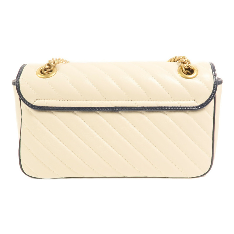 GUCCI 牛皮皮革GG Marmont Shoulder Bag鏈帶肩背袋-1