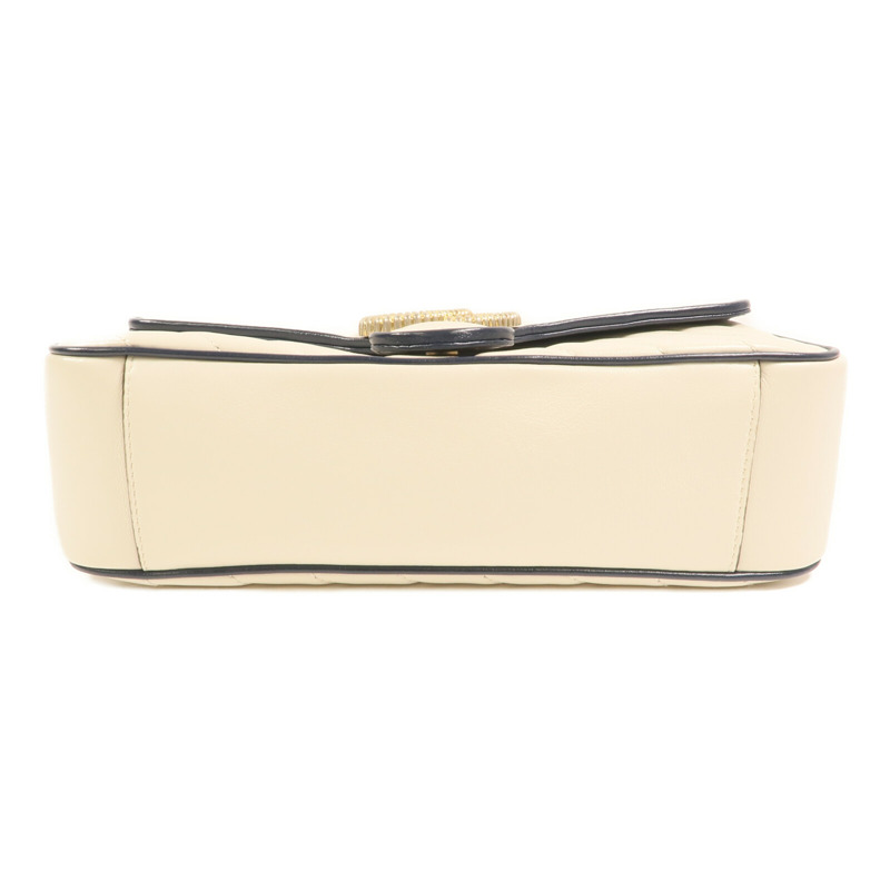 GUCCI 牛皮皮革GG Marmont Shoulder Bag鏈帶肩背袋-2