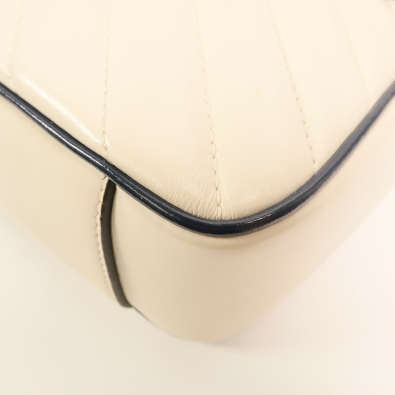 GUCCI 牛皮皮革GG Marmont Shoulder Bag鏈帶肩背袋-6