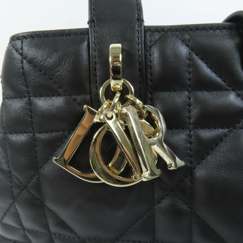 Dior 牛皮皮革Toujours Medium金扣肩背袋-7